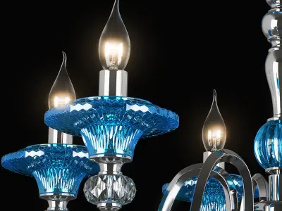 699064 Azzurro Osgona Collection of Murano Glass Lamps 3D Model Pack
