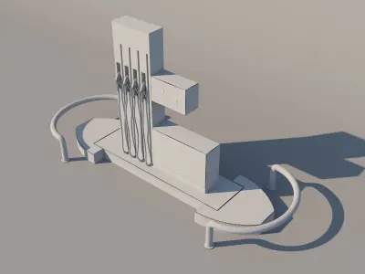 Fuel Dispenser 3D model