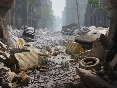 Archexteriors vol 45 - destroyed city scene 3D model