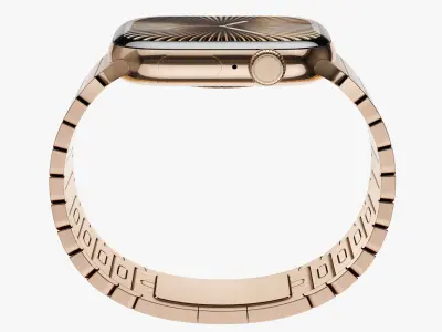 Apple Watch Series 10 Titanium Gold 3D model