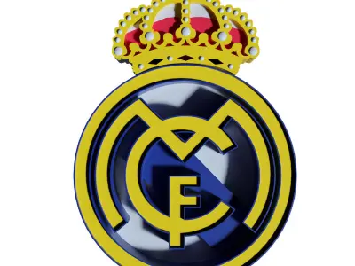 real madrid logo 3D print model