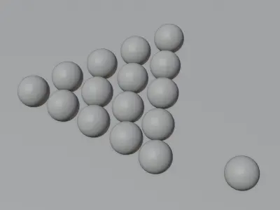 Realistic Cueball Set With 4K Textures Low-poly 3D model