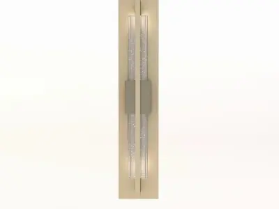 Double Axis Vintage Platinum LED Wall Sconce 3D model