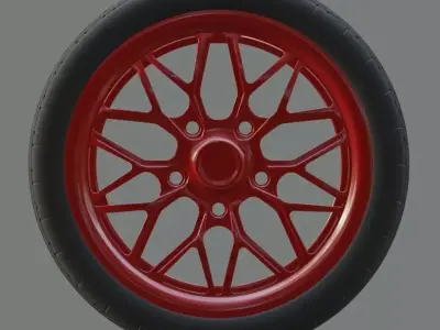 TIRE WITH RIM 3D model