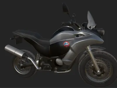 police motorcycle turkey Free 3D model
