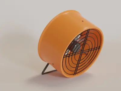 Simple Decoration Fan Free 3D model