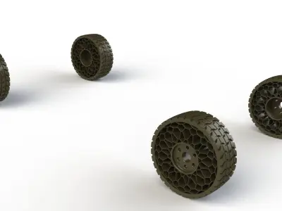 Airless tyre 3D print model