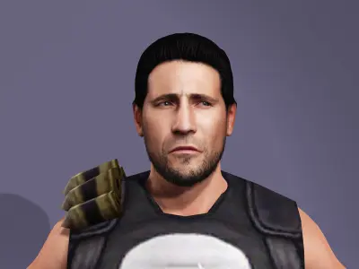 Jon Bernthal Realistic Punisher Highly Detailed marvel  3D model