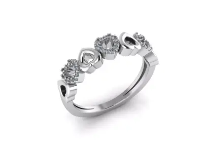 Jewelry Diamond Ring 3D print model buy