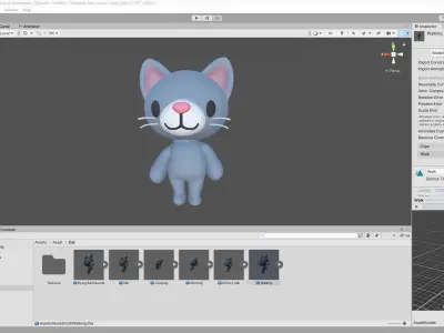 Adorable Animal Animated Pack 01 Low-poly 3D model