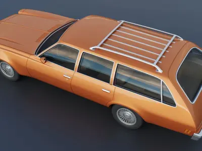 Chevrolet Chevelle Laguna Wagon 1973 3D print model