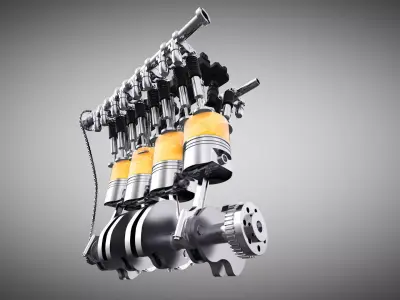 Engine Animated 3D model