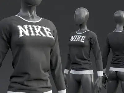 Nike Long-Sleeve Top 3D model