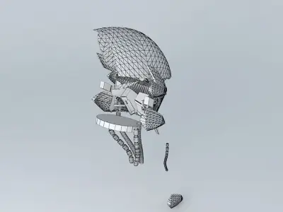The robot head Free 3D model
