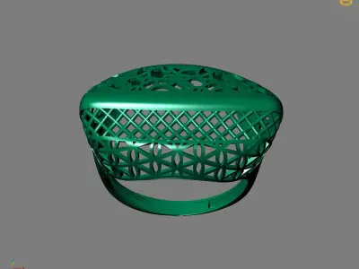 Women Plain Ring Ready STL Models Womens Ring 3d models 3D print model 5