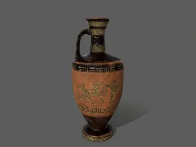 vase set greek Low-poly 3D model
