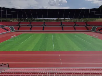 Olympic Stadium Low-poly 3D model