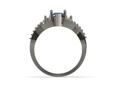 Ring Ready to Make File cad jewelry ring model jr00336 3D print model