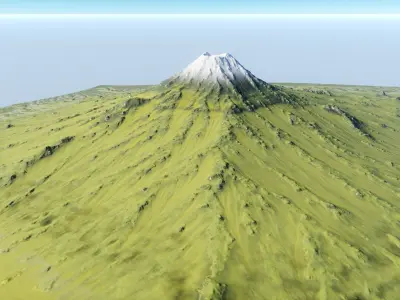 Fuji Mountain 2k Free 3D model