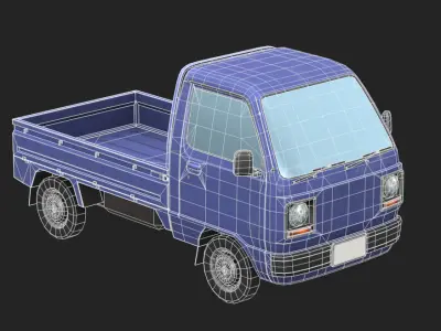 Honda Acty Truck Low-poly 3D model