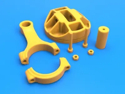 3D Printable Piston Assembly 3D print model