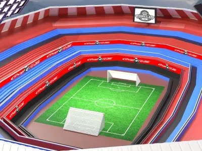Soccer-Stadium 3D Model stadium Free 3D model