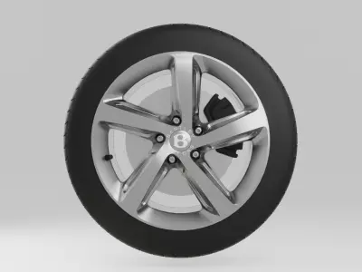 Bentley Mullsanne speed 2017 Wheel 3D model