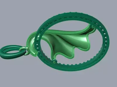 Multi piece pendant or Necklace 3D print model