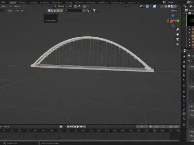 Car Animation with Bridge Free 3D model
