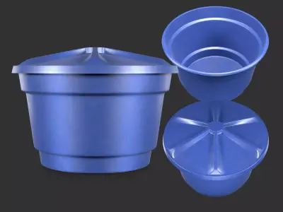 Water Tank Low-poly 3D model