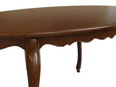 Classic wood table 1800 3D model