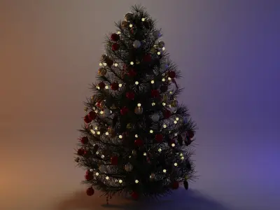 Christmas Tree Low-poly 3D model