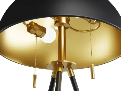 Tripod Table Lamp 3D model
