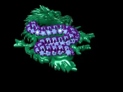 Dragon pendant 3D print model