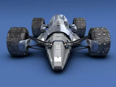 Futuristic F1 Racer 3D model
