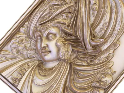 The Confluence of Relief Sculpture and Persian Miniature  3D model