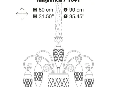 Sconce Masiero Luxury Magnifica 10 1 3D model
