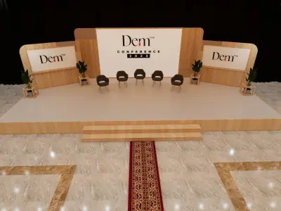 Stage Design for Modern Corporate Events 3D model