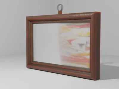 Picture frame Low-poly 3D model Low-poly 3D model