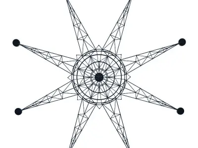 Chandelier Lightweight Foscarini 3D model