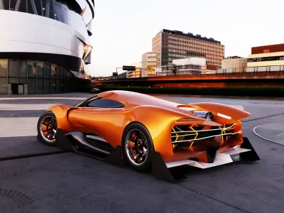 Antasena Supercar 3D model