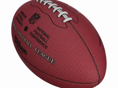 NFL Football Low-poly 3D model