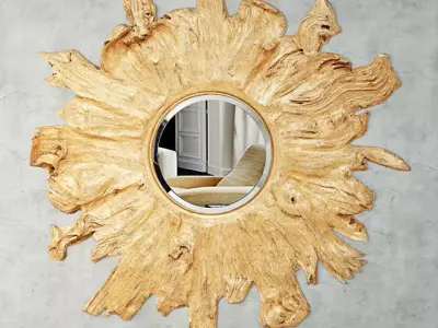 Floris Gold Mirror by Made Goods 3D model
