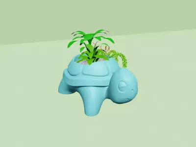 Turtle Back Vase - Cute Plant Pot - STL Printable 3D print model