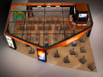 Stand for book publishers 3D model