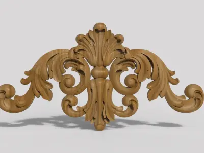 Furniture wood carving file stl for 3D print model BR36 3D print model