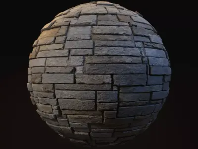 Ohio Gray Cobblestone 8K Textures Texture