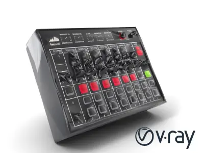 BeatGrid Lighting Console model pack with DMX integration and... Low-poly 3D model