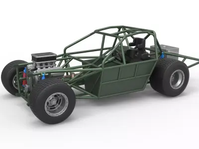 New Zealand Super Saloon race car Base Scale 1 to 25 3D print model