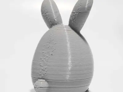 Cute Heart Bunny - Valentine Day 3D print model